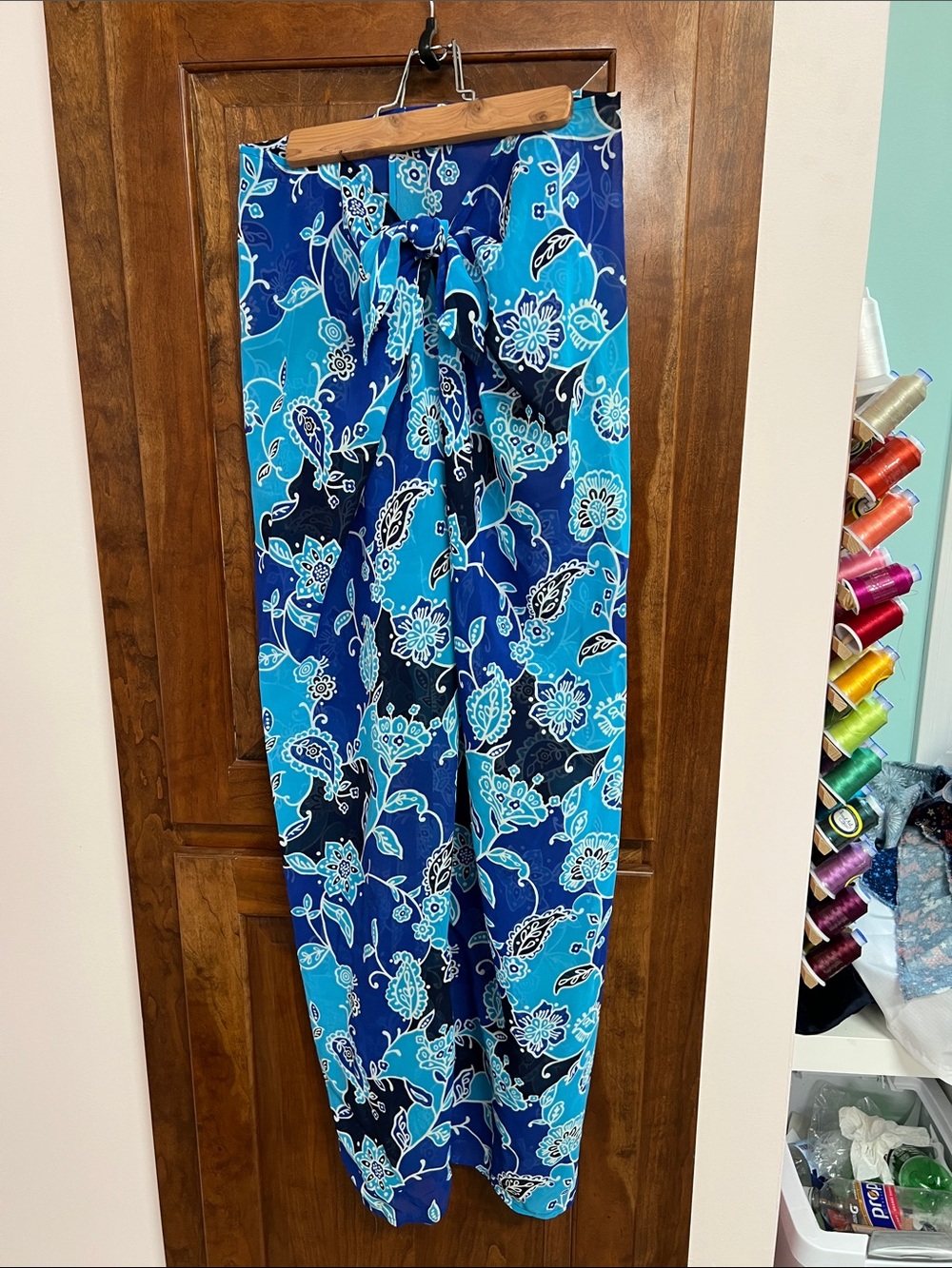 Victoria's Secret Blue Floral Cover-Up